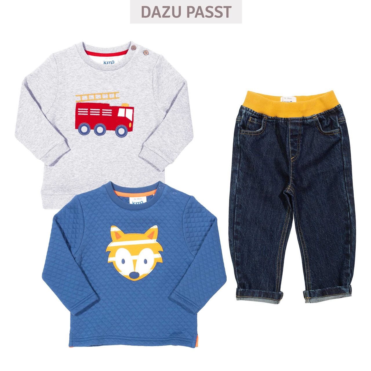 Feuerwehr Sweatshirt langarm in grau