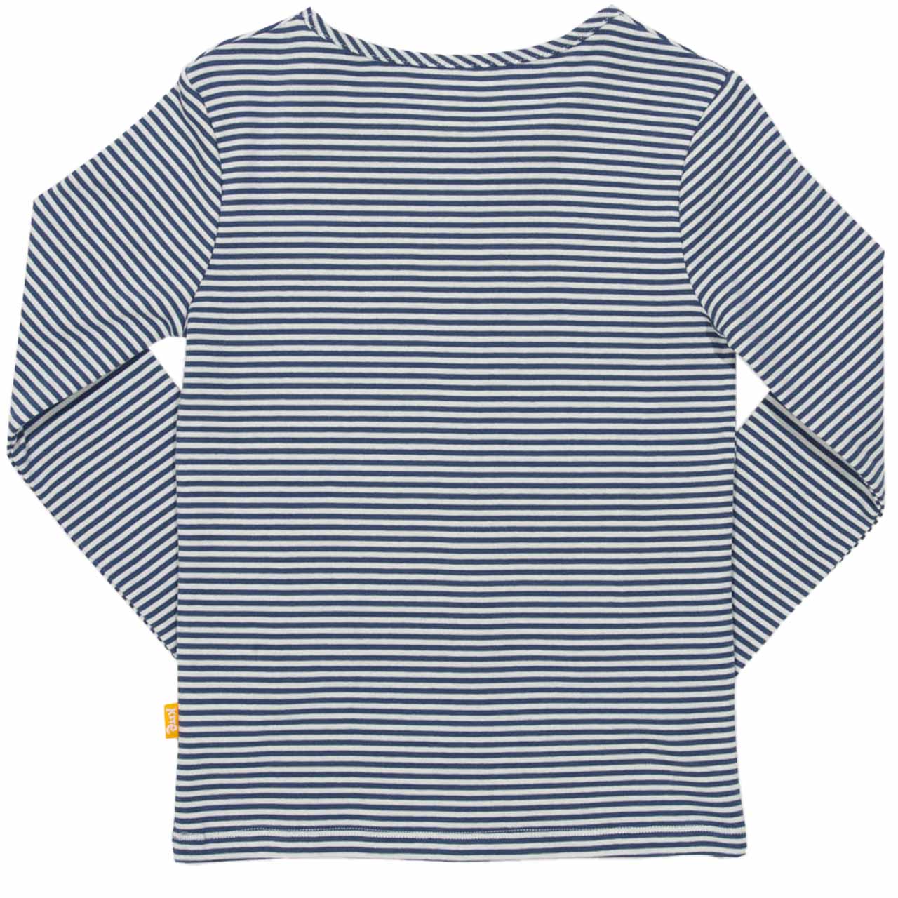 Langarmshirt Gänseblümchen Streifen blau