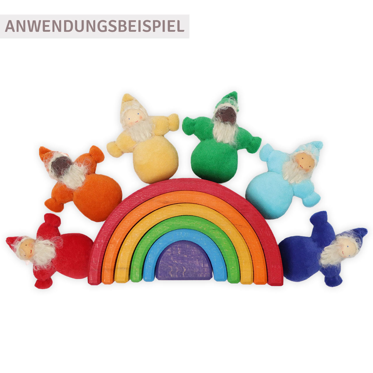 Regenbogen Taschenzwerge 6-Teilig