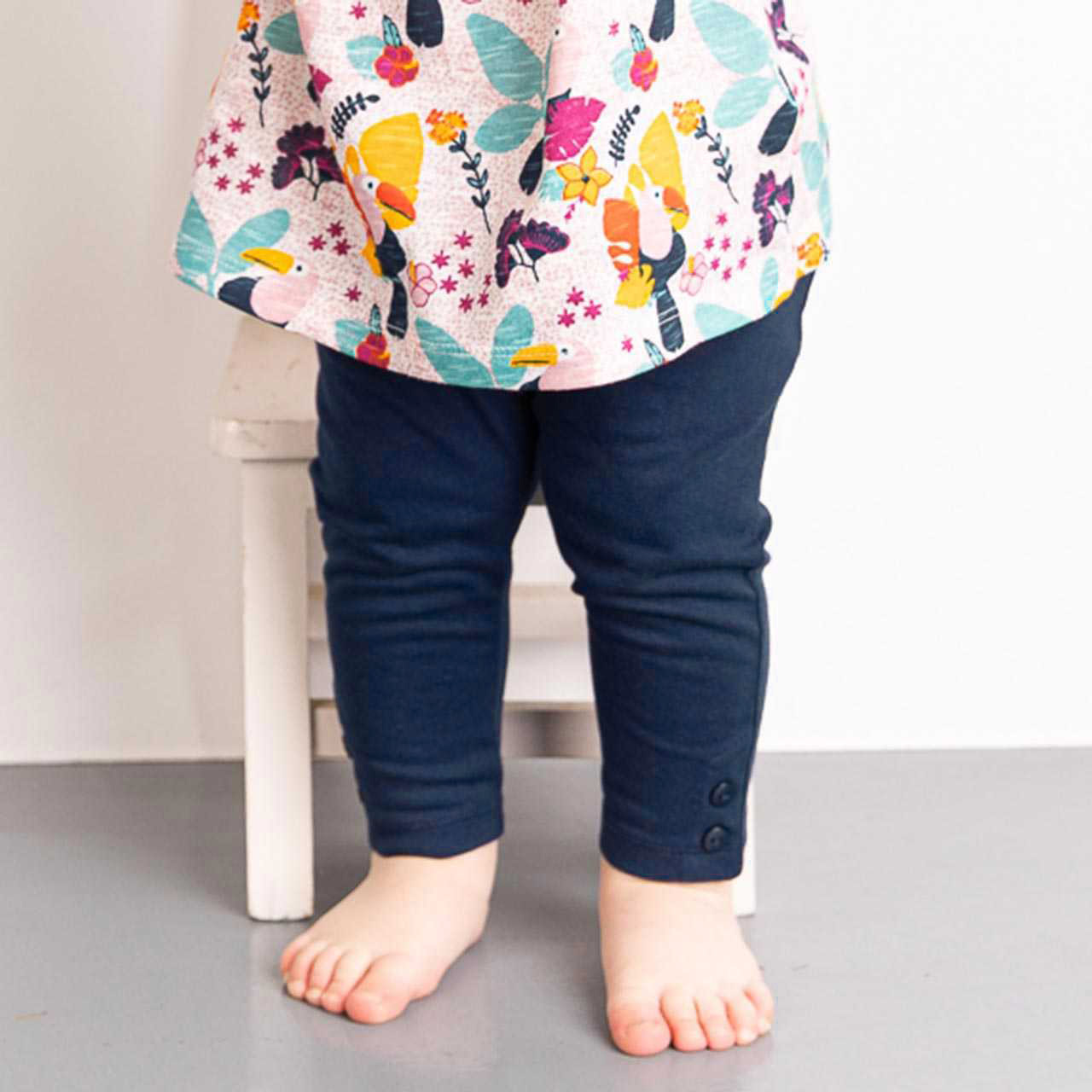 Leichte 3/4 Leggings in marine