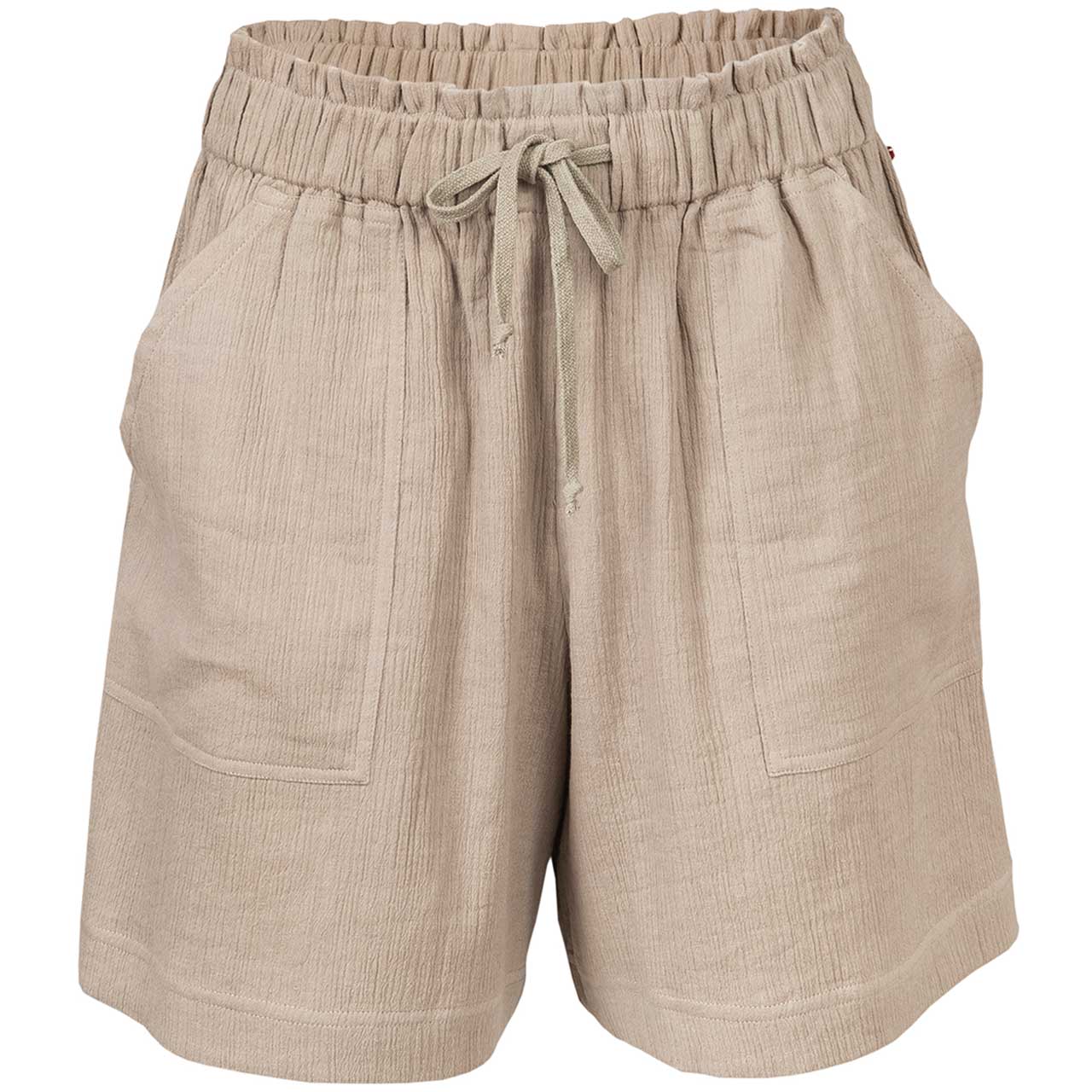 Leichte Damen Musselin Shorts Oversized-Style dunkelsand Leichte Damen Musselin Shorts Oversized-Style dunkelsand