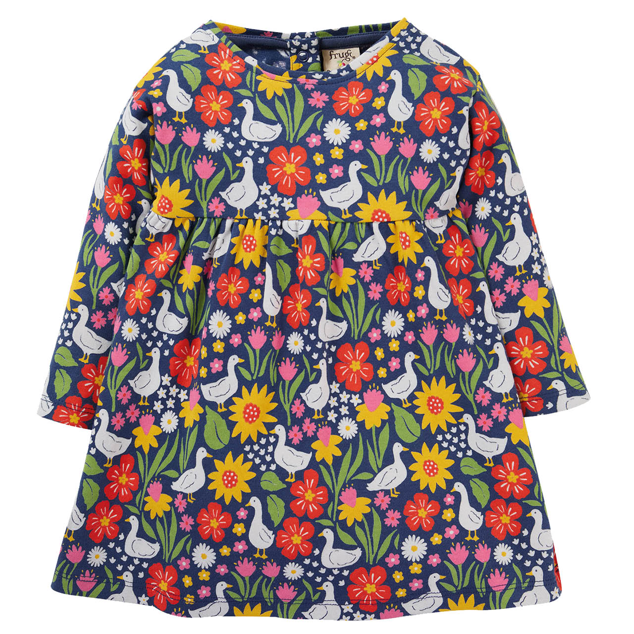 Kleid langarm Blumenwiese Enten