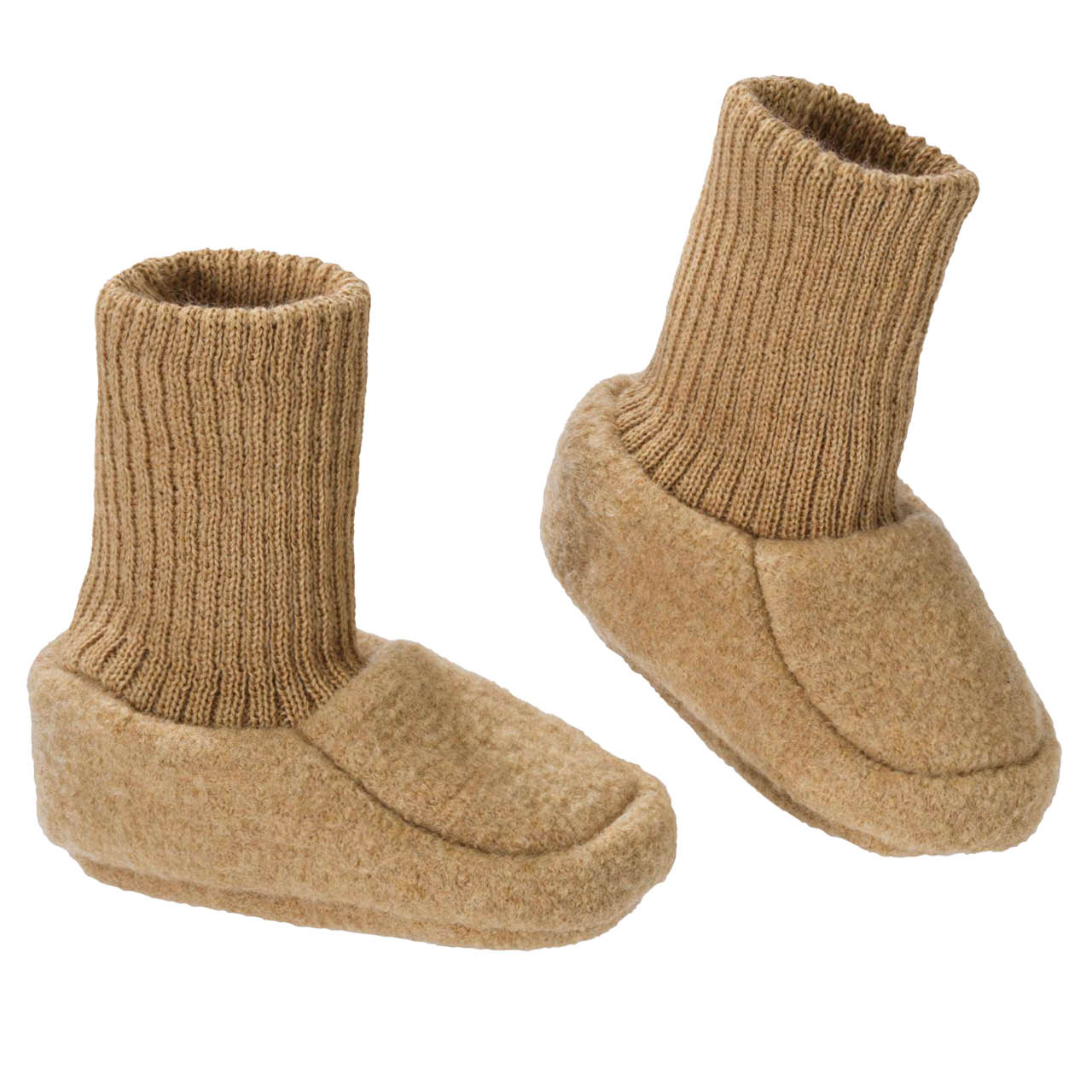 Warme Walk Babyschuhe karamell