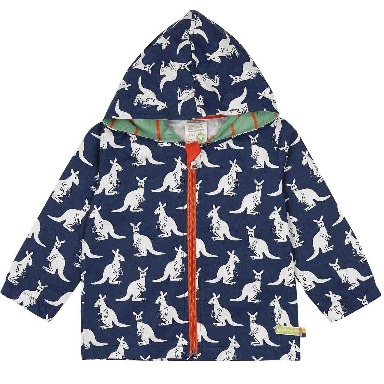 Ungefütterte Outdoorjacke Abperleffekt Känguru marine