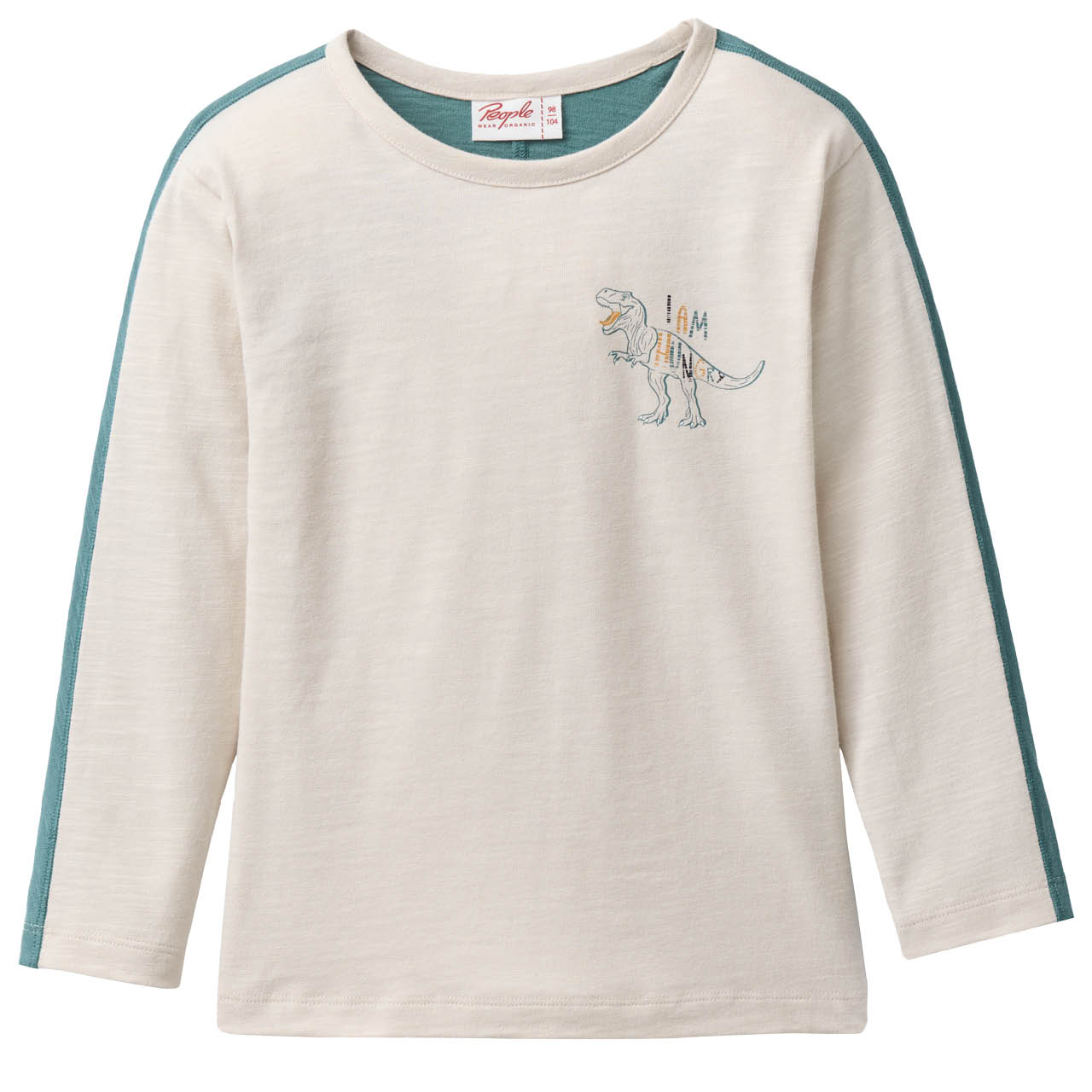 Weiches Langarmshirt T-Rex salbei-beige