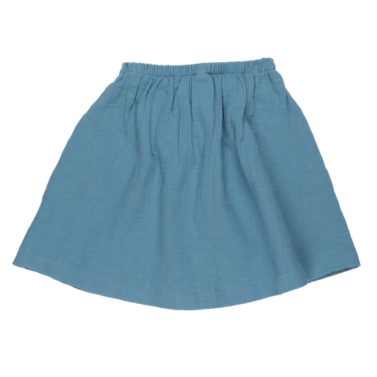 Musselin Rock uni blau