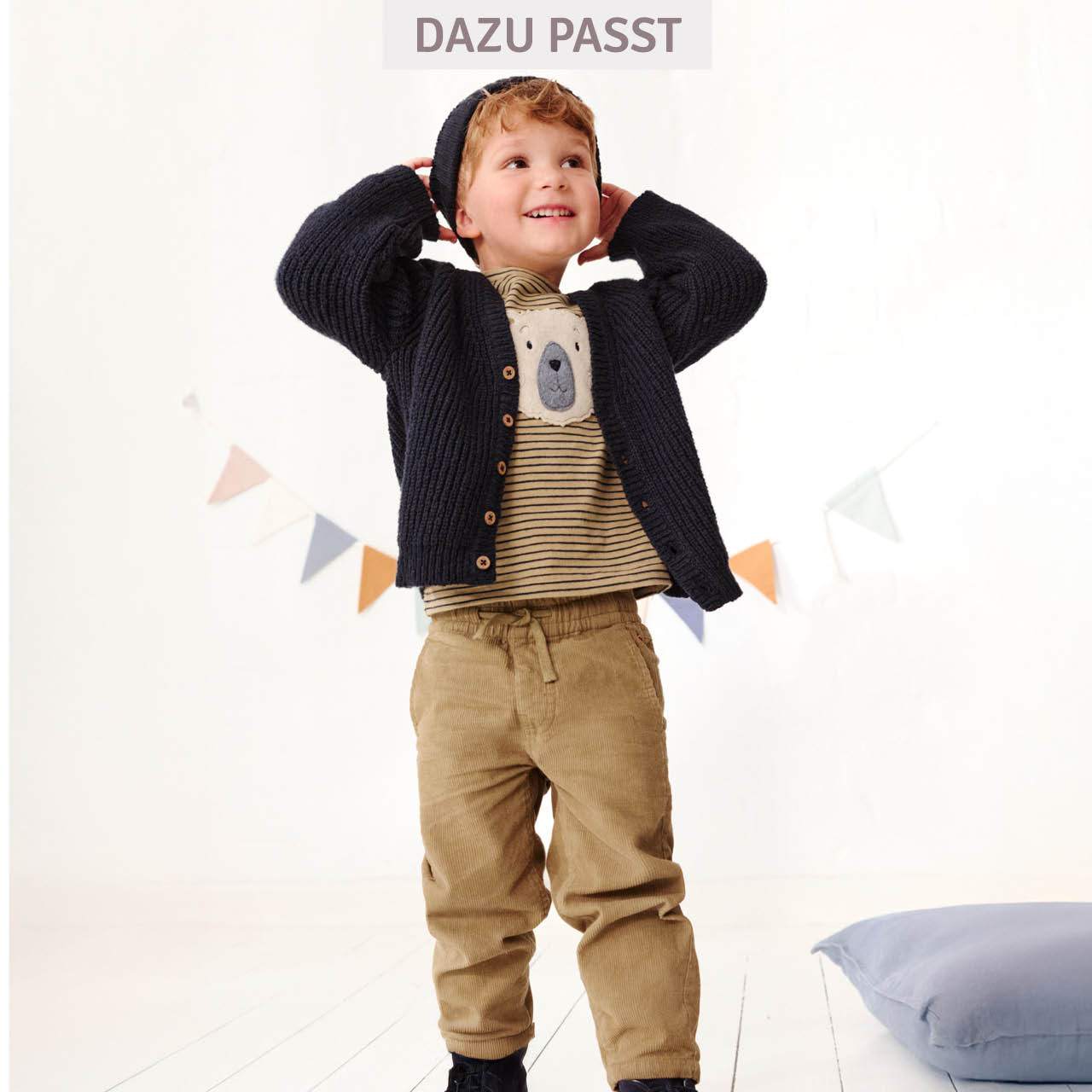 Robuste Feincord Hose hellbraun