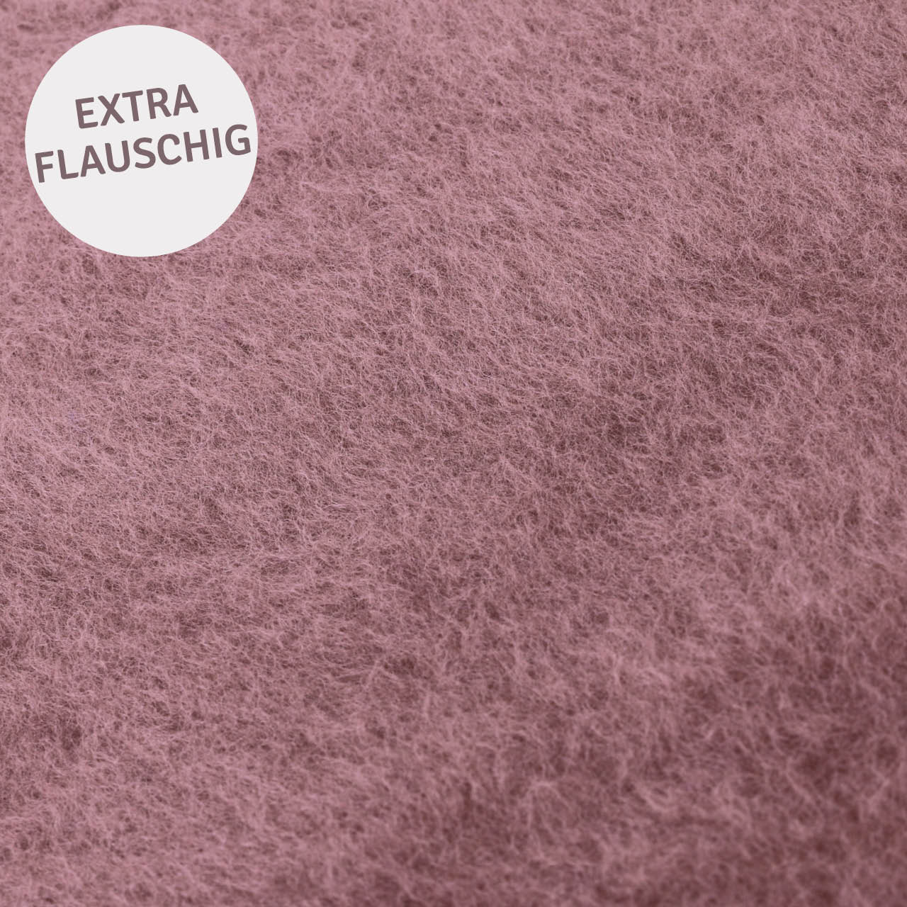 Babyhose Wollplüsch breite Bündchen mauve