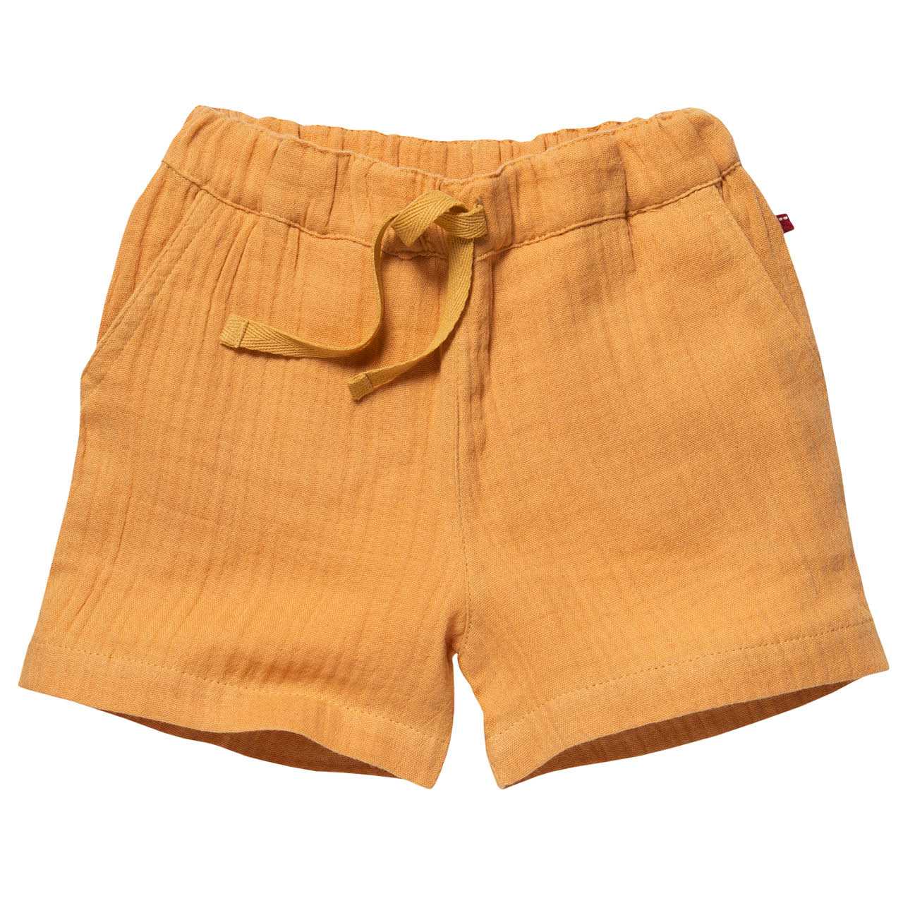 Leichte Musselin Shorts honiggelb