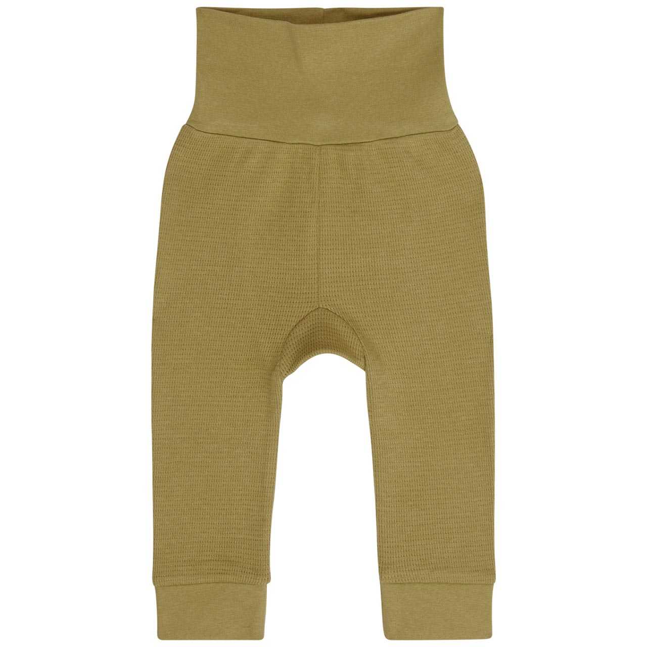 Bündchen Babyhose Waffel-Struktur khaki