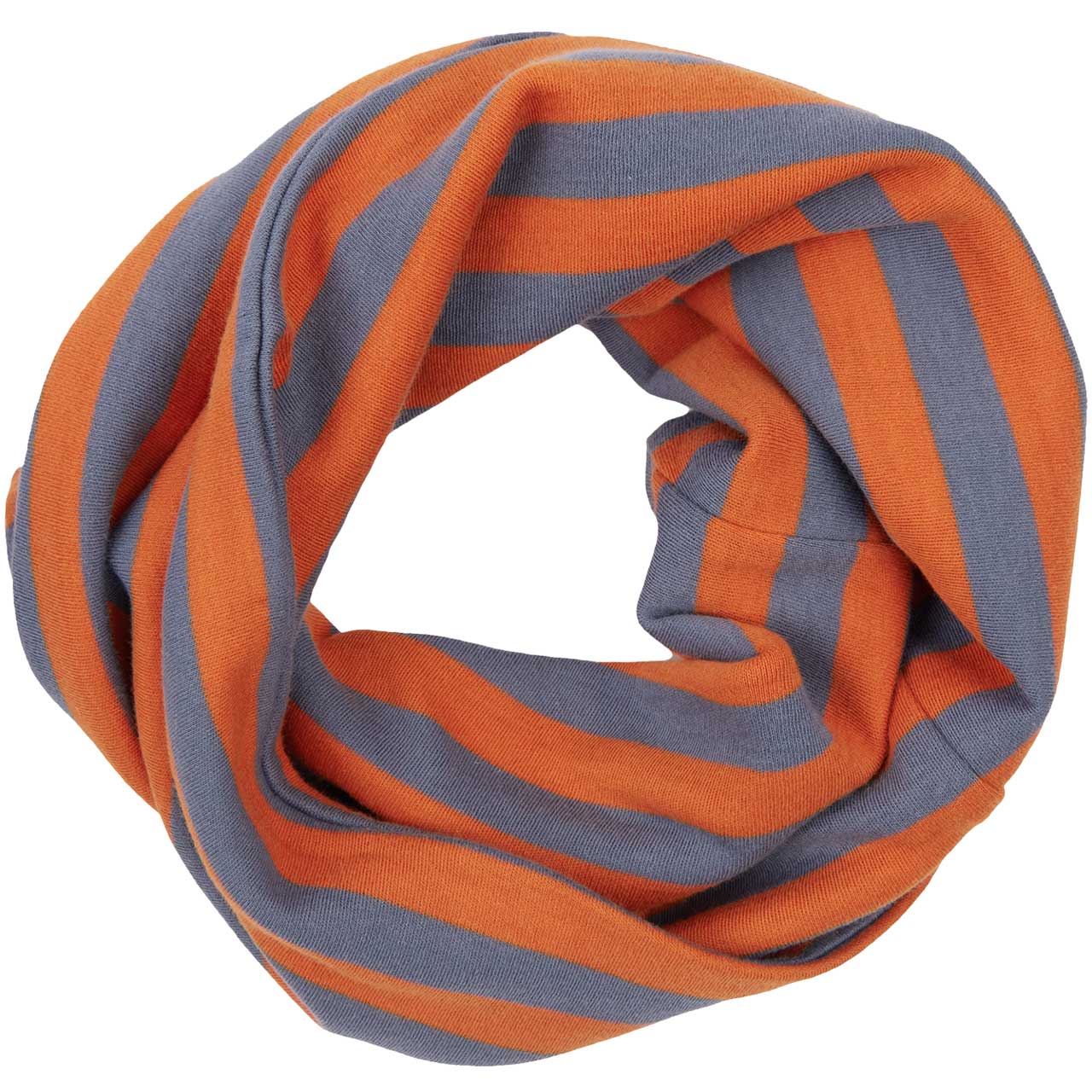 Schlauchschal Streifen blau-orange
