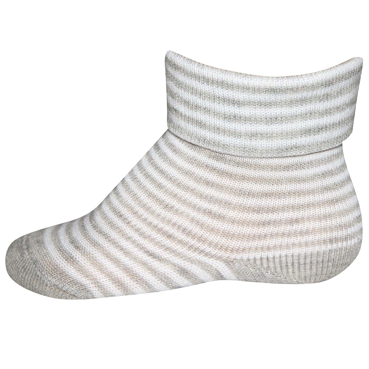 Baby Socken 2er Pack grau-weiß