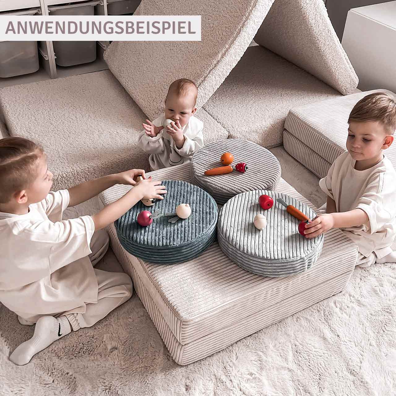 Funzy Button Spielkissen Salbei Grün