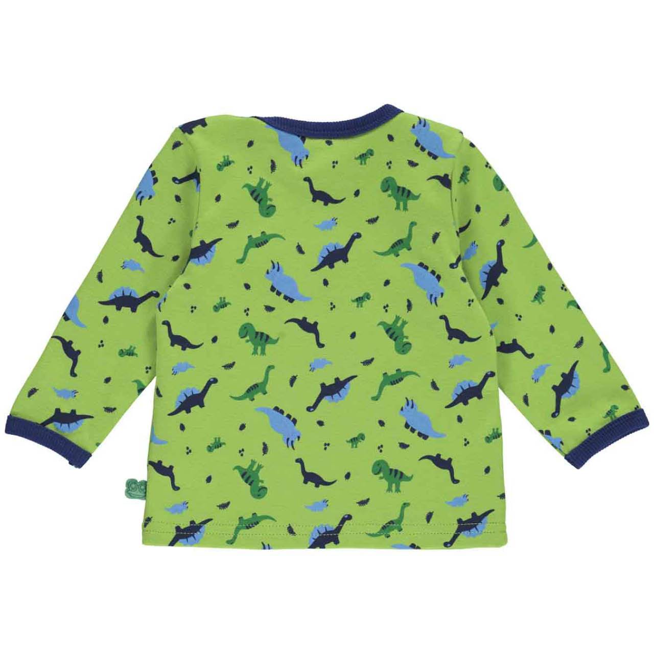 Dehnbares Langarmshirt Dinos limettengrün