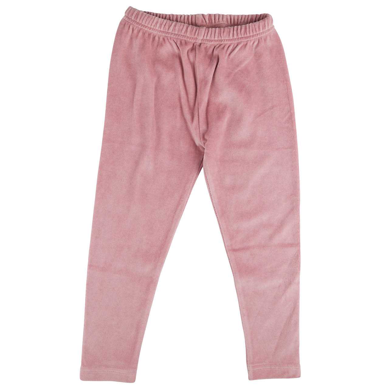 Warme, weiche Velour Leggings pink