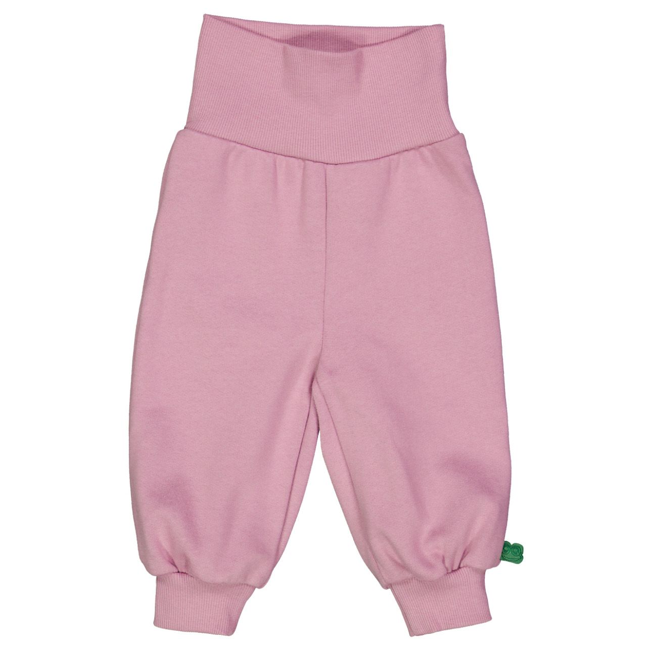 Weite Krabbelhose mit breitem Bund rosa