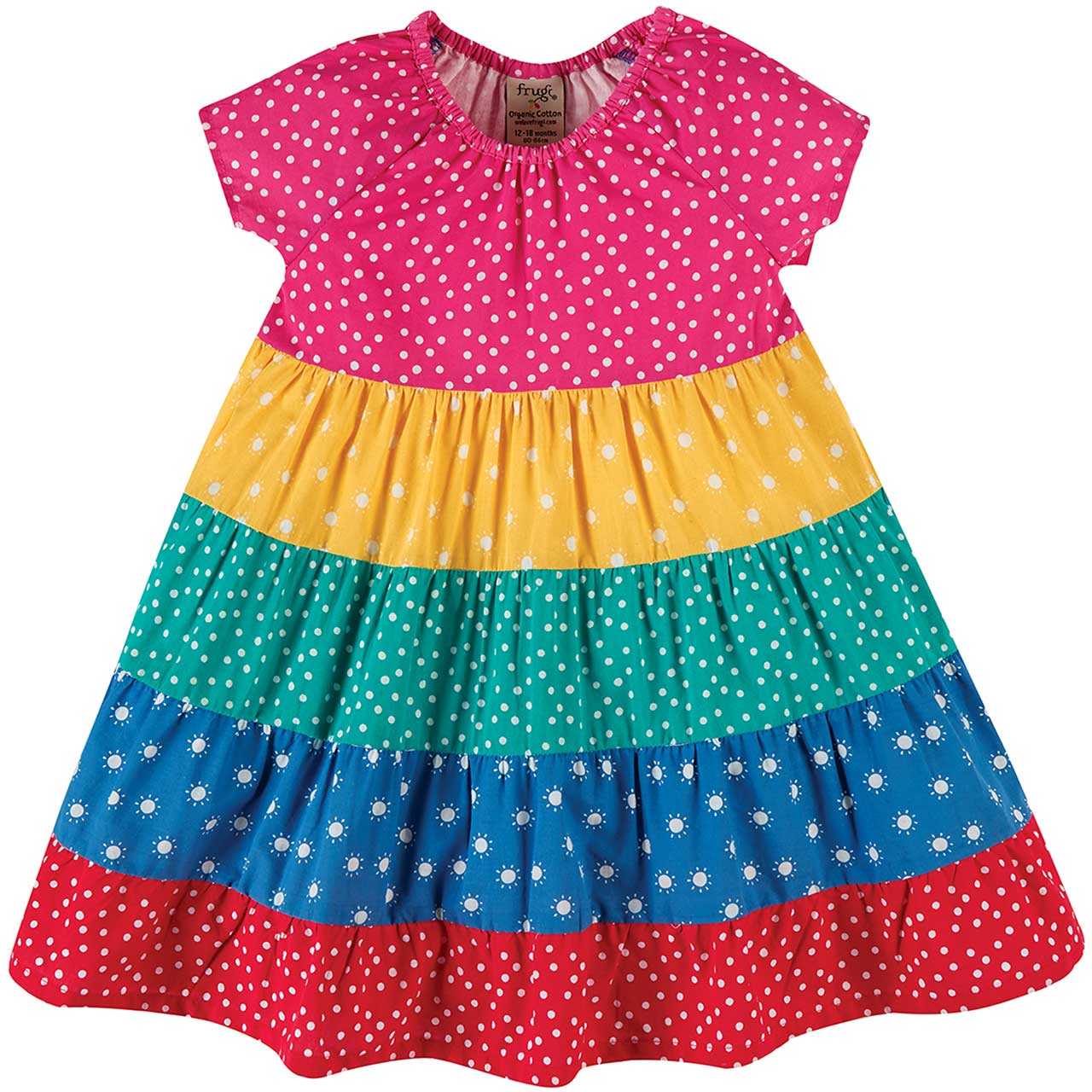 Leichtes Mädchen Sommerkleid bunt