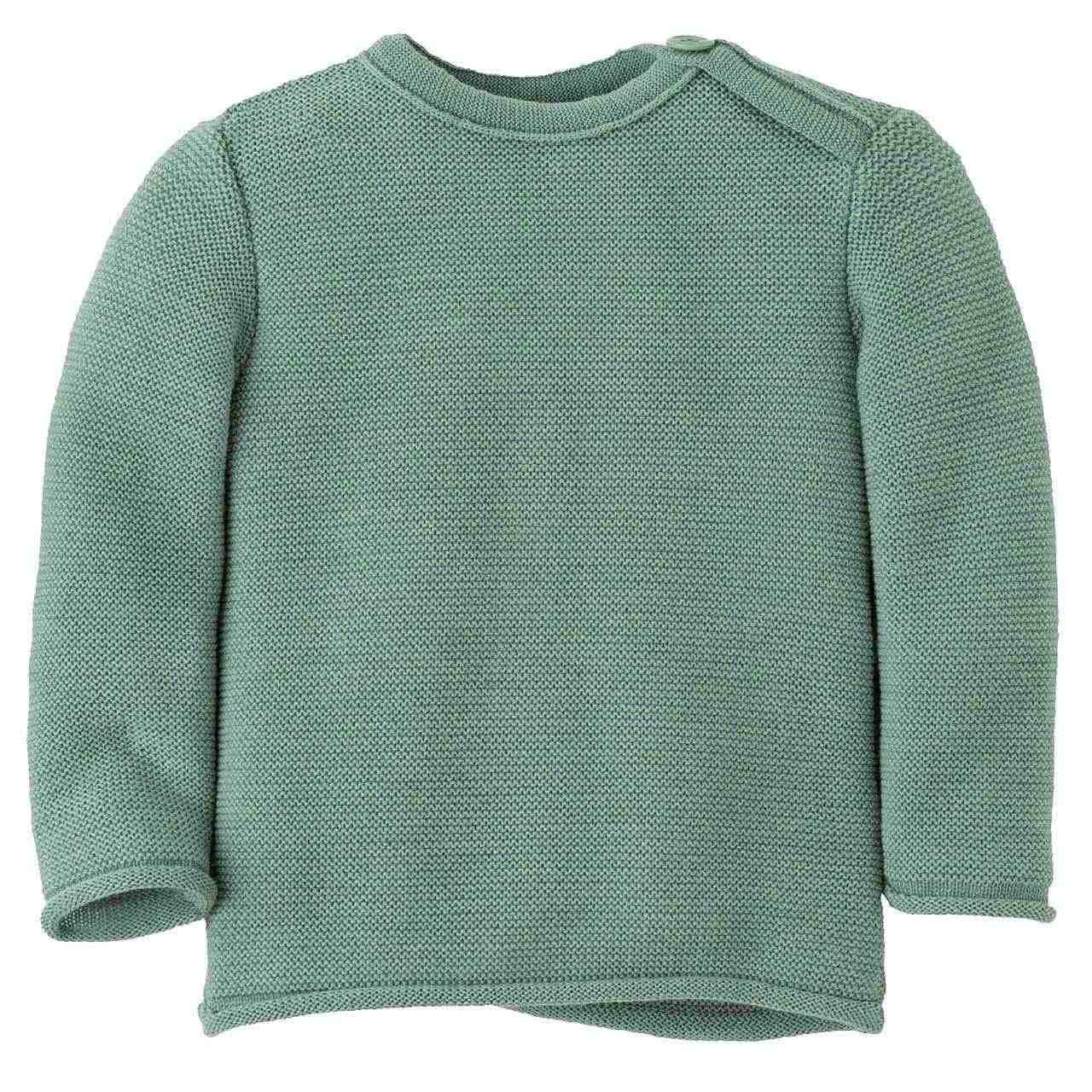 Baby Pullover Schurwolle jadegrün