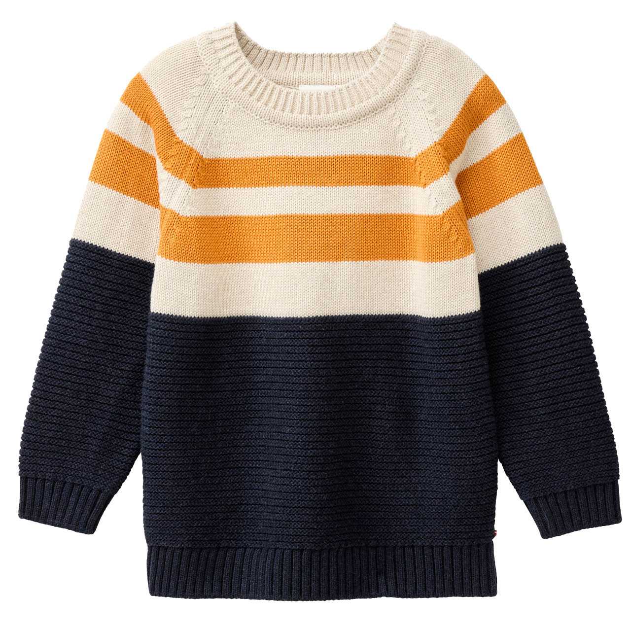 Edler Strick Pullover Farbmix