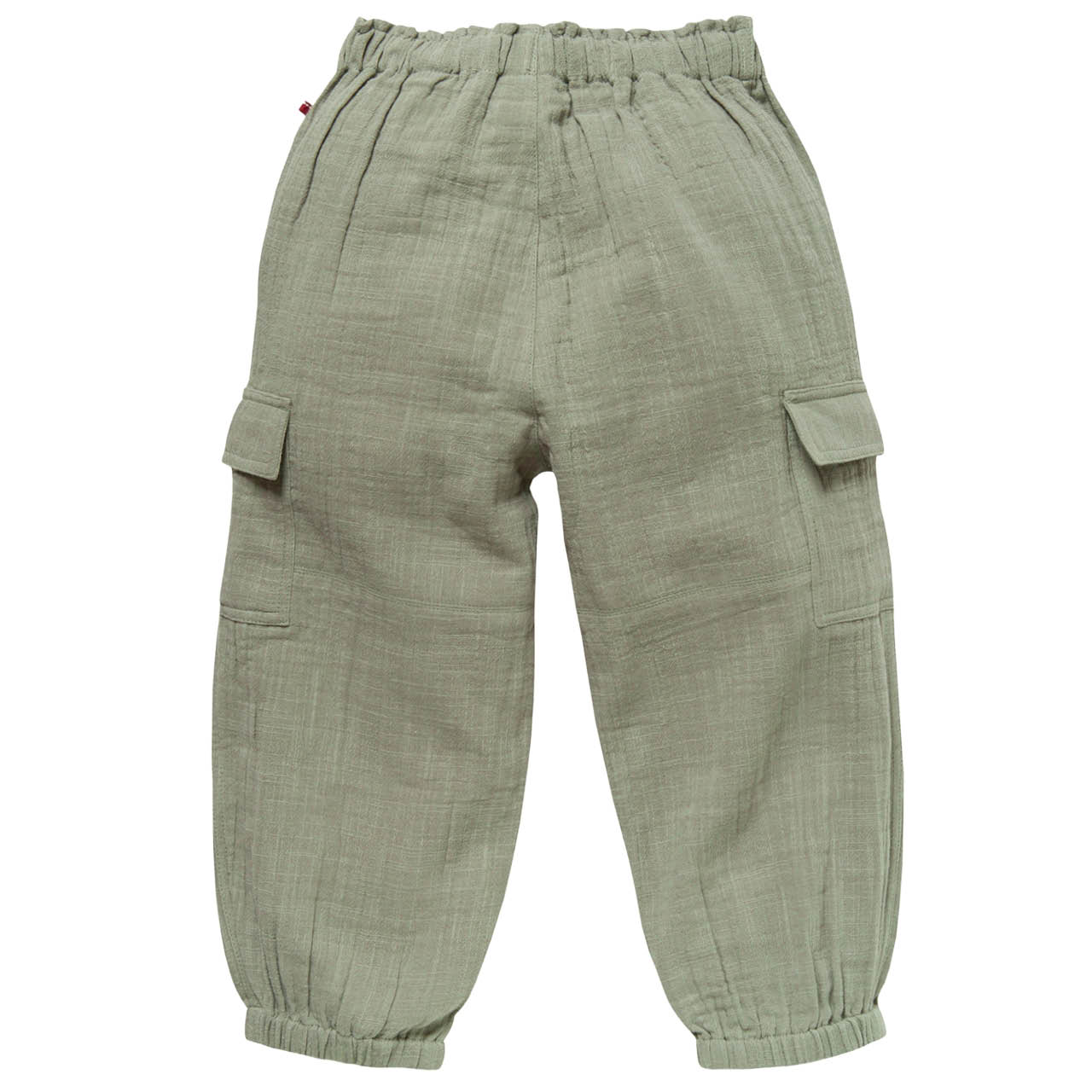 Leichte Musselin Cargohose khaki