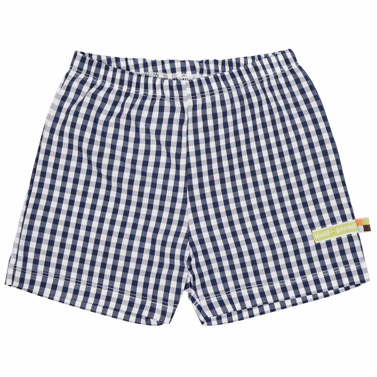 Luftige karierte Shorts navy