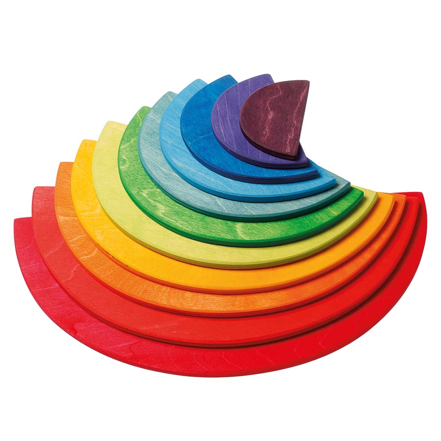 Halbkreise Platten Regenbogen Set