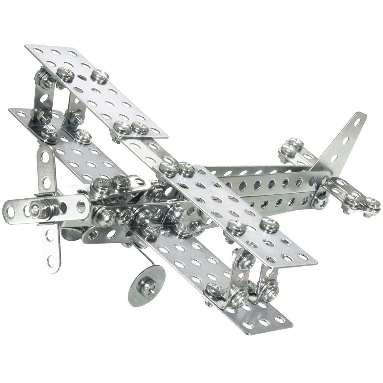 Metallbaukasten Flugzeug 2 Modelle 170 Teile