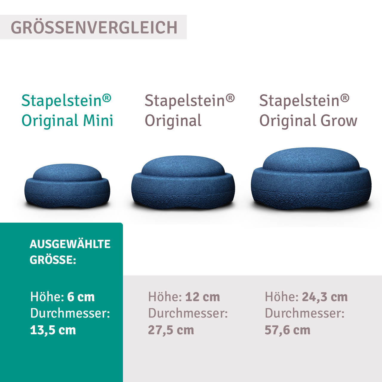 Stapelstein® Mini pastell 6 kleine Elemente