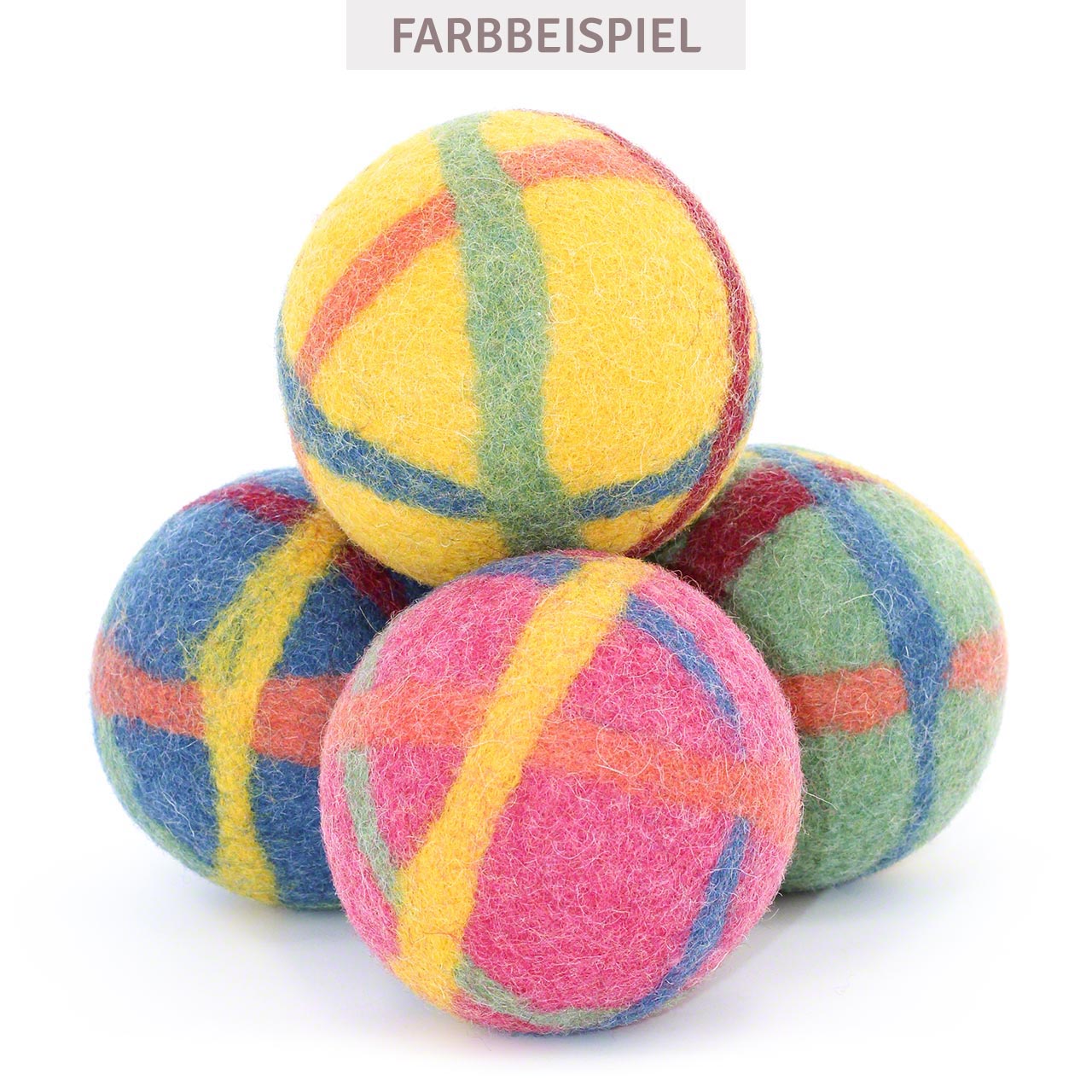 Baby Filzball mit Glöckchen - sonnengelb 9 cm