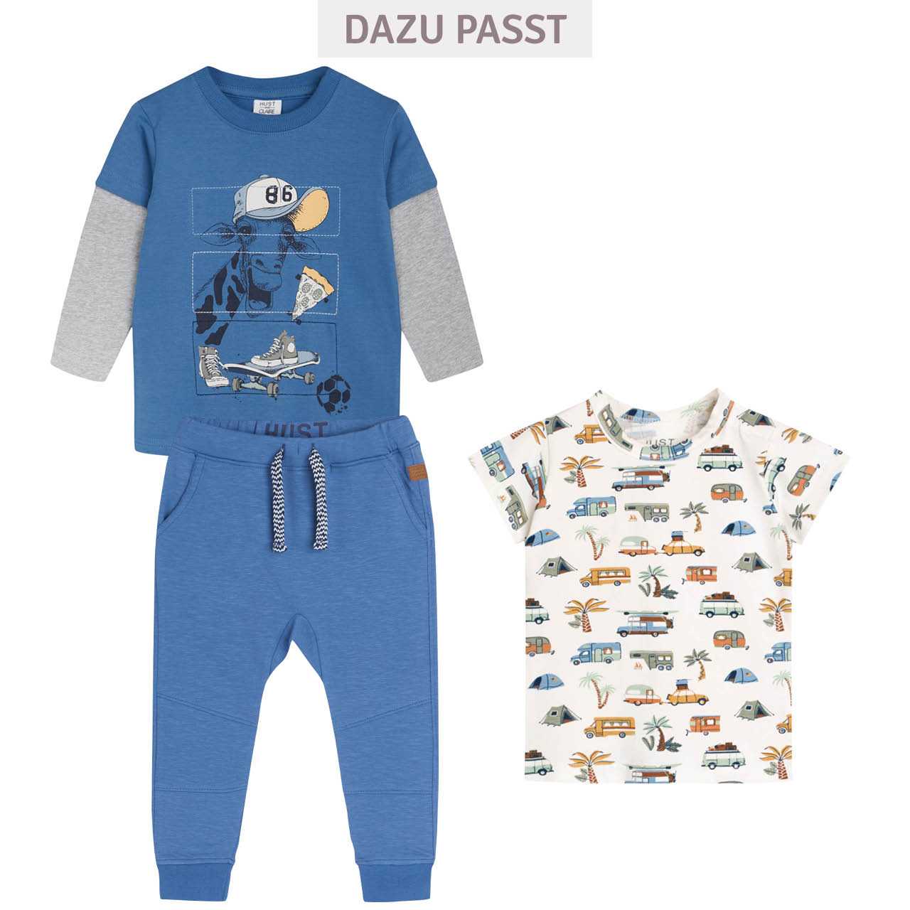 Elastisches Shirt kurzarm Fahrzeuge