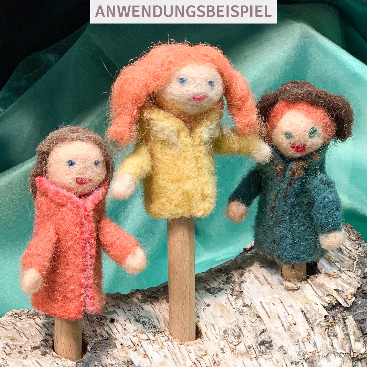 Fingerpuppen Bastelset für selbst gestaltete Fingerpüppchen