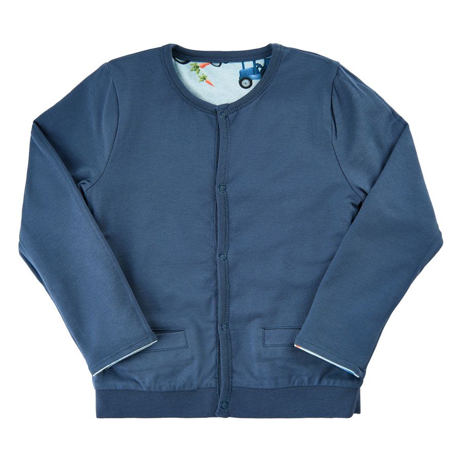 Traktor Wendejacke blau