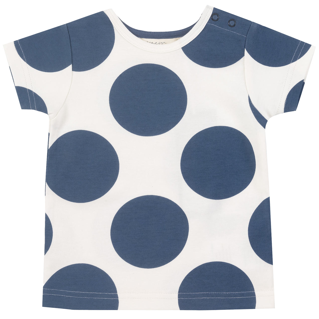 Kurzarm Shirt Kreise dunkelblau