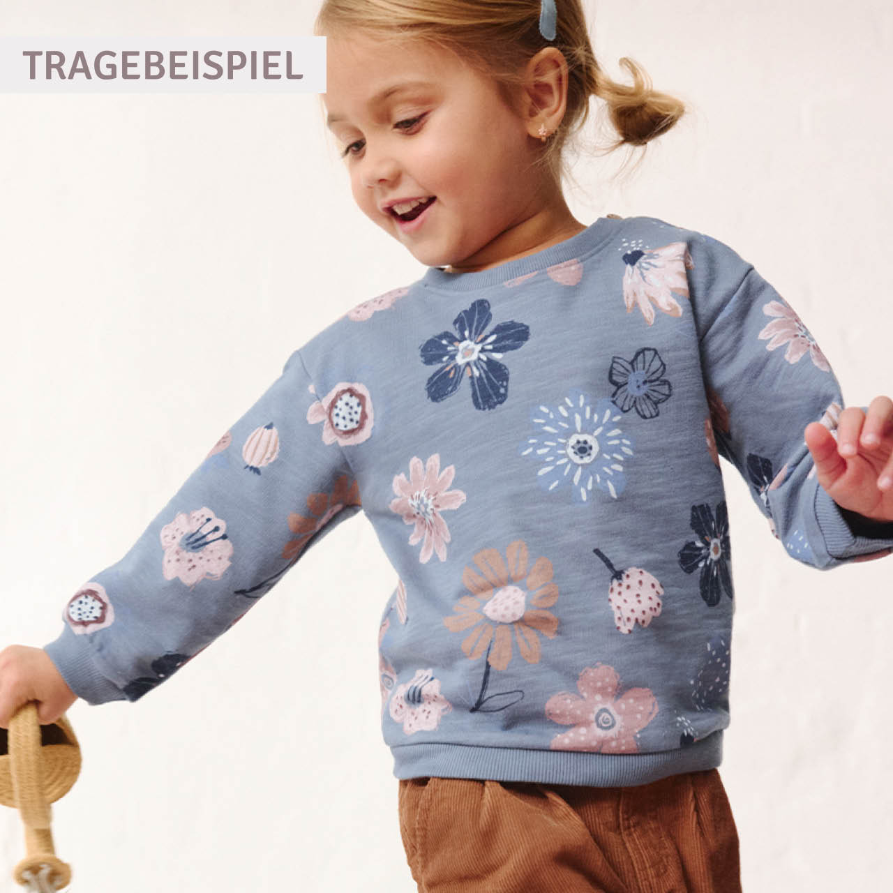 Weiches Sweatshirt Bär sand