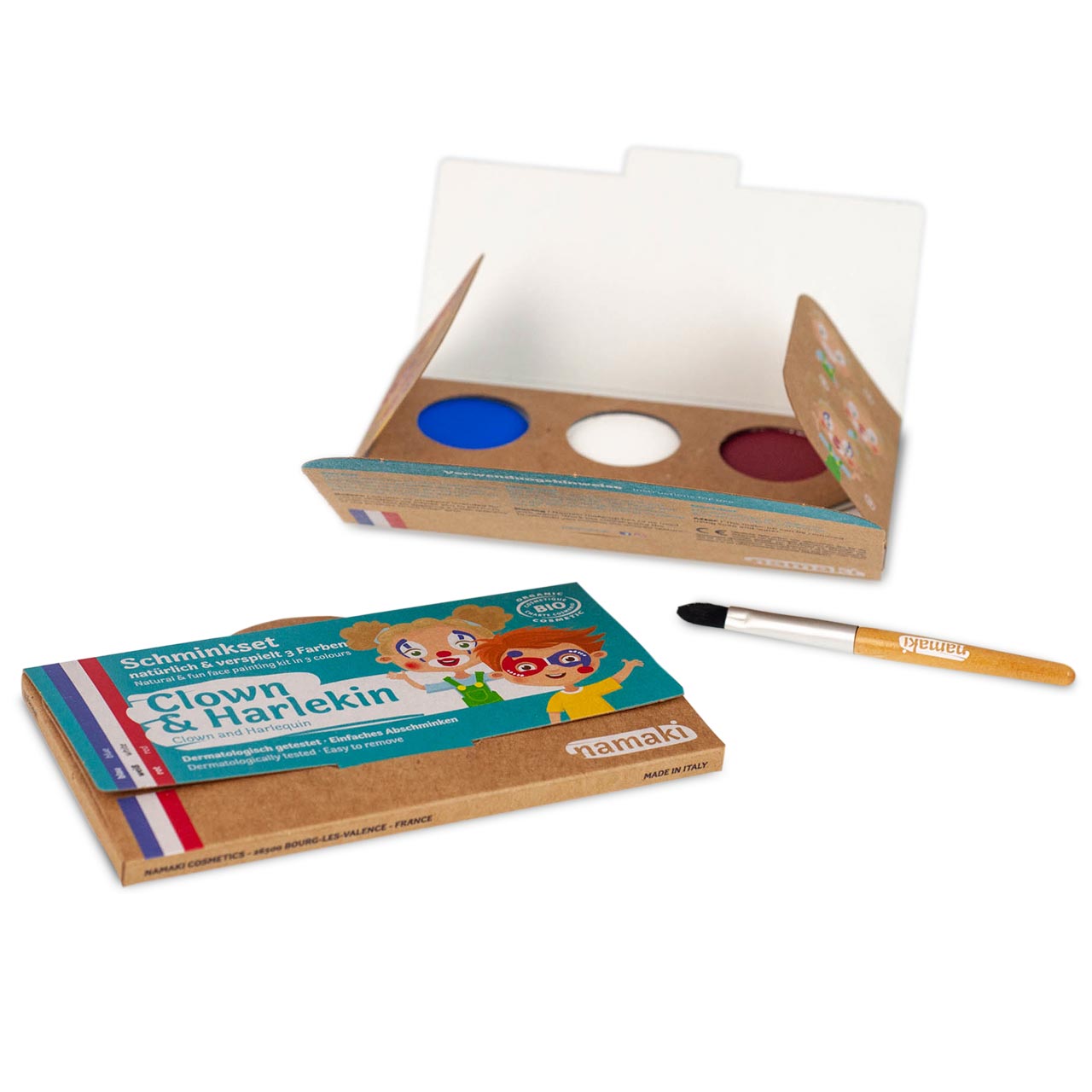 Bio Kinderschminke Clown & Harlekin 3 Farben