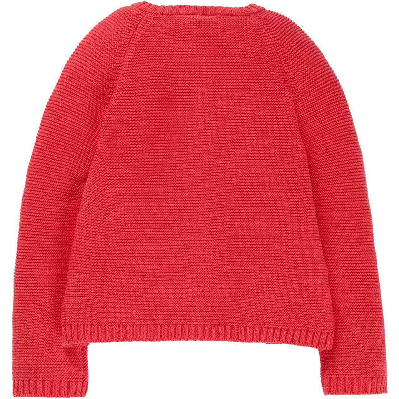 Strickjacke Einhorn Aufnäher pink