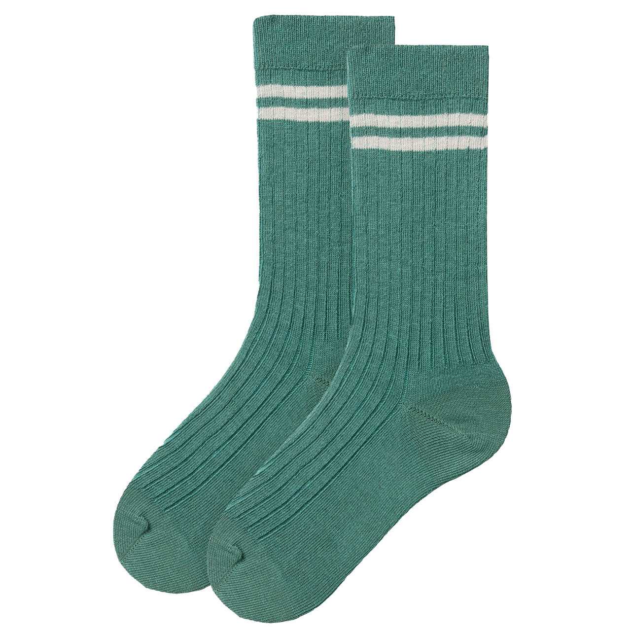 Rippe Socken Doppelpack Blaumix