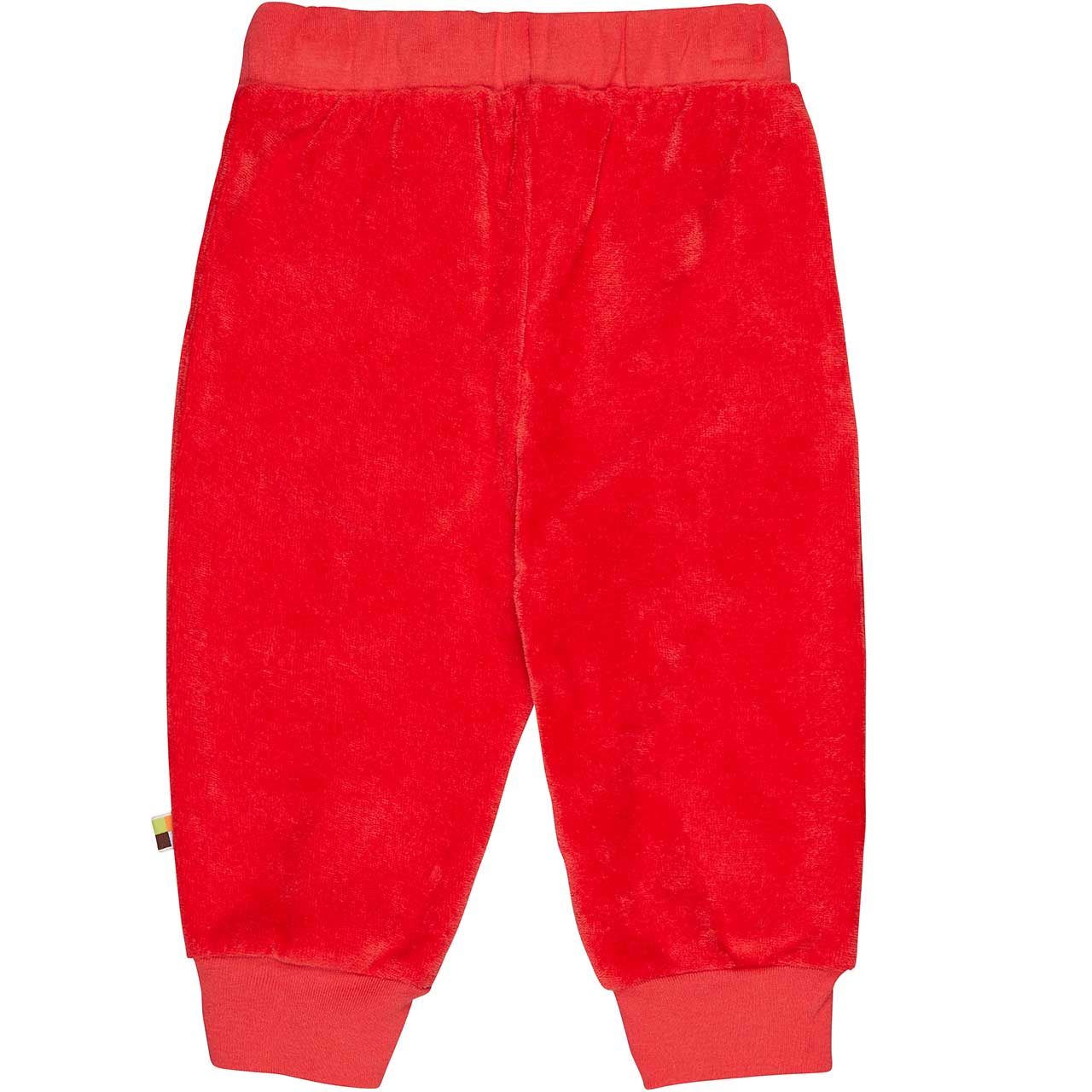 Weiche Frotteehose Taschen in rot