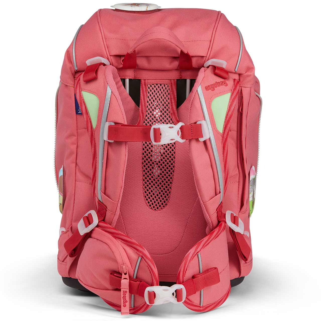 Schulrucksack pack flexibel Lamas in Bärjamas 6 tlg