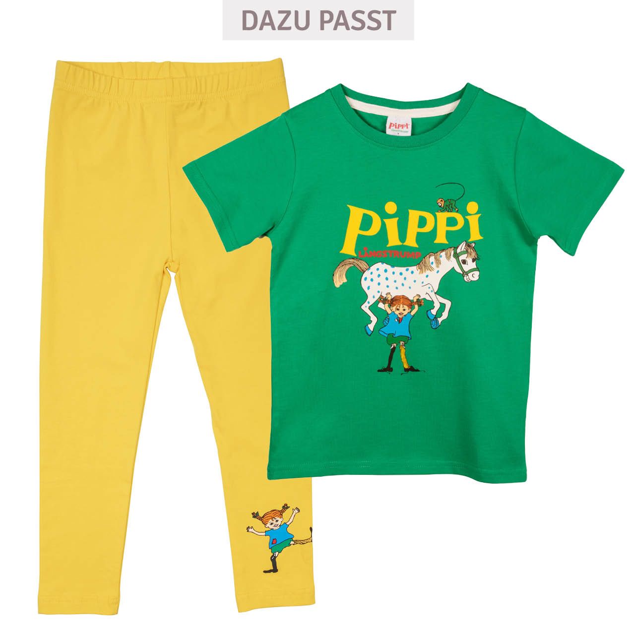 Leggings Pippi Langstrumpf gelb