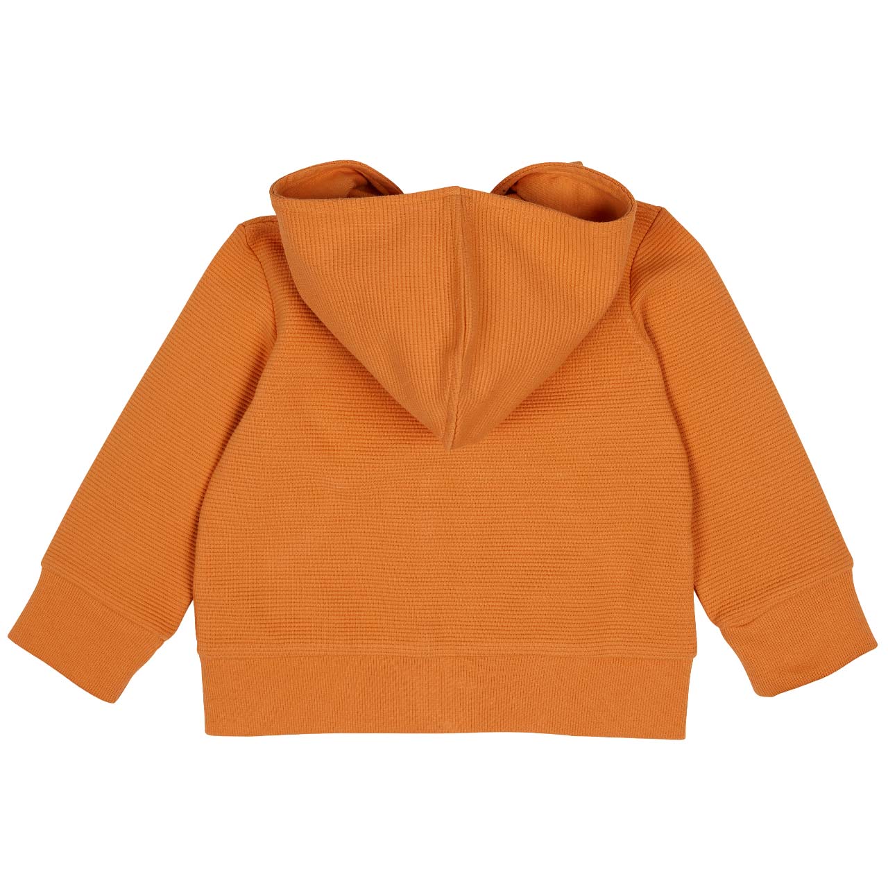 Kapuzen Sweatjacke strukturiert orange