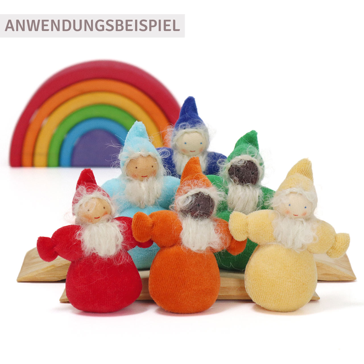 Regenbogen Taschenzwerge 6-Teilig