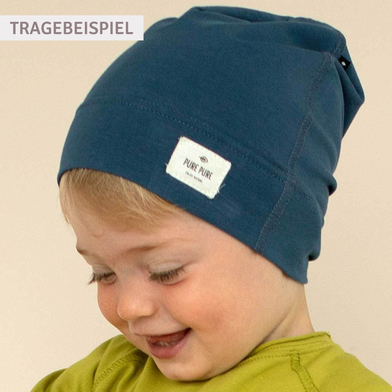 Kinder Beanie uni mauve