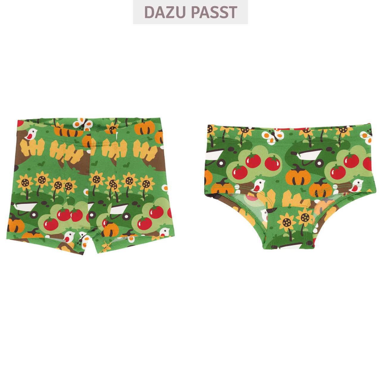 Boxershorts Garten grün