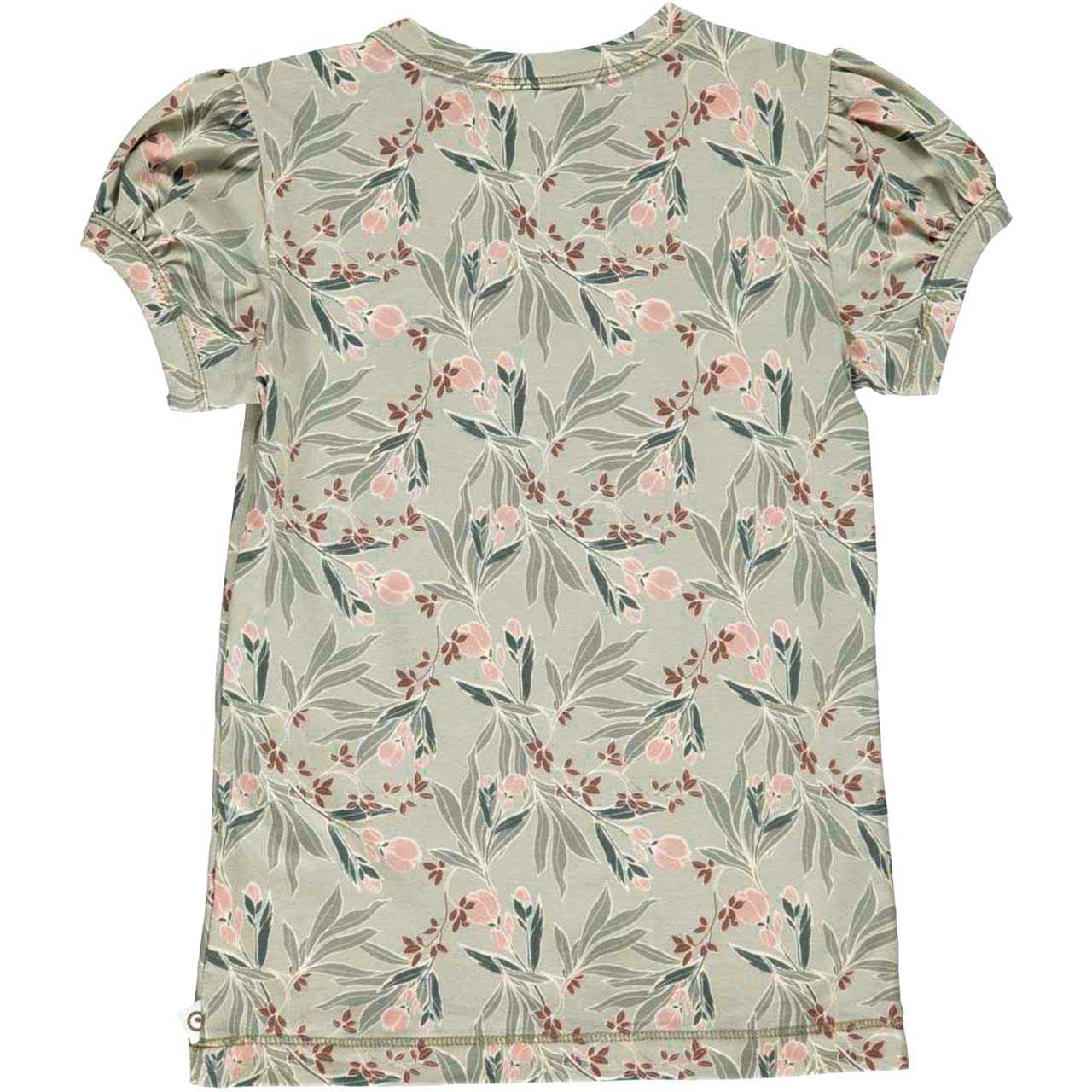 T-Shirt Blumen hellgrün