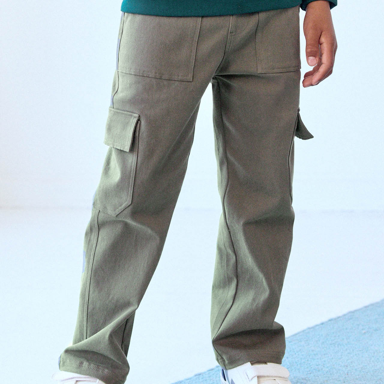 Robuste Cargohose Twill  khaki