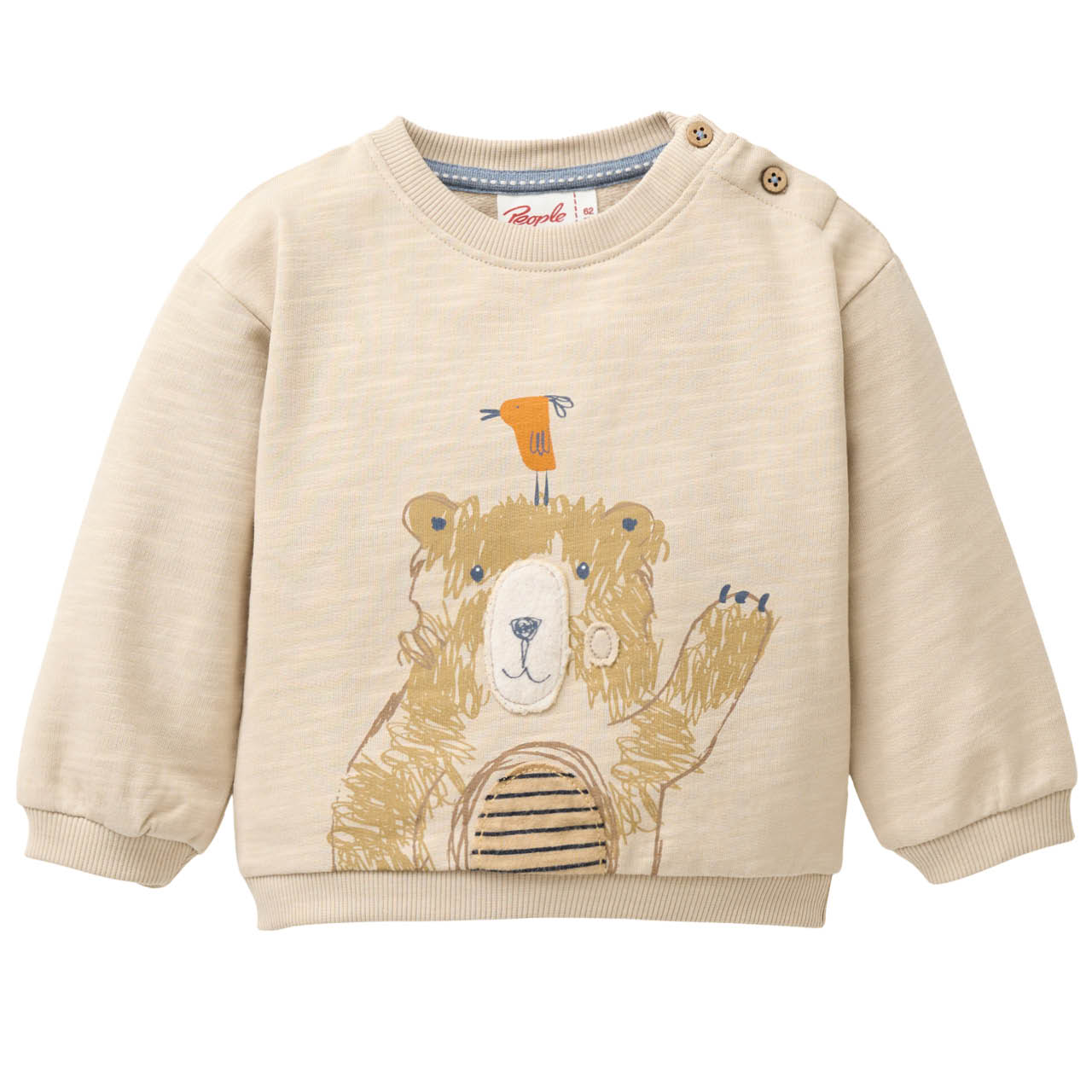 Weiches Sweatshirt Bär sand Weiches Sweatshirt Bär sand