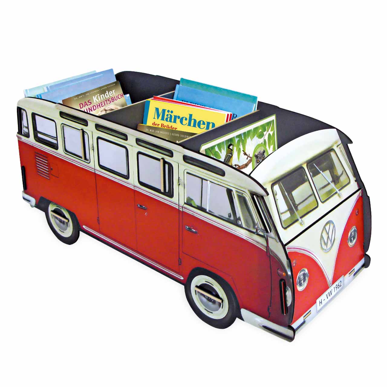 Bücherbox & Aufbewahrung - Bus VW T1 rot