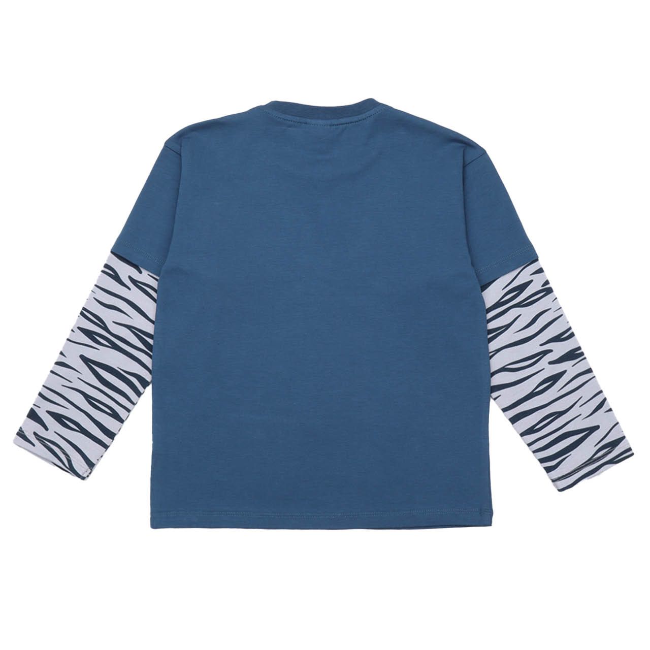 Tiger Langarmshirt blau