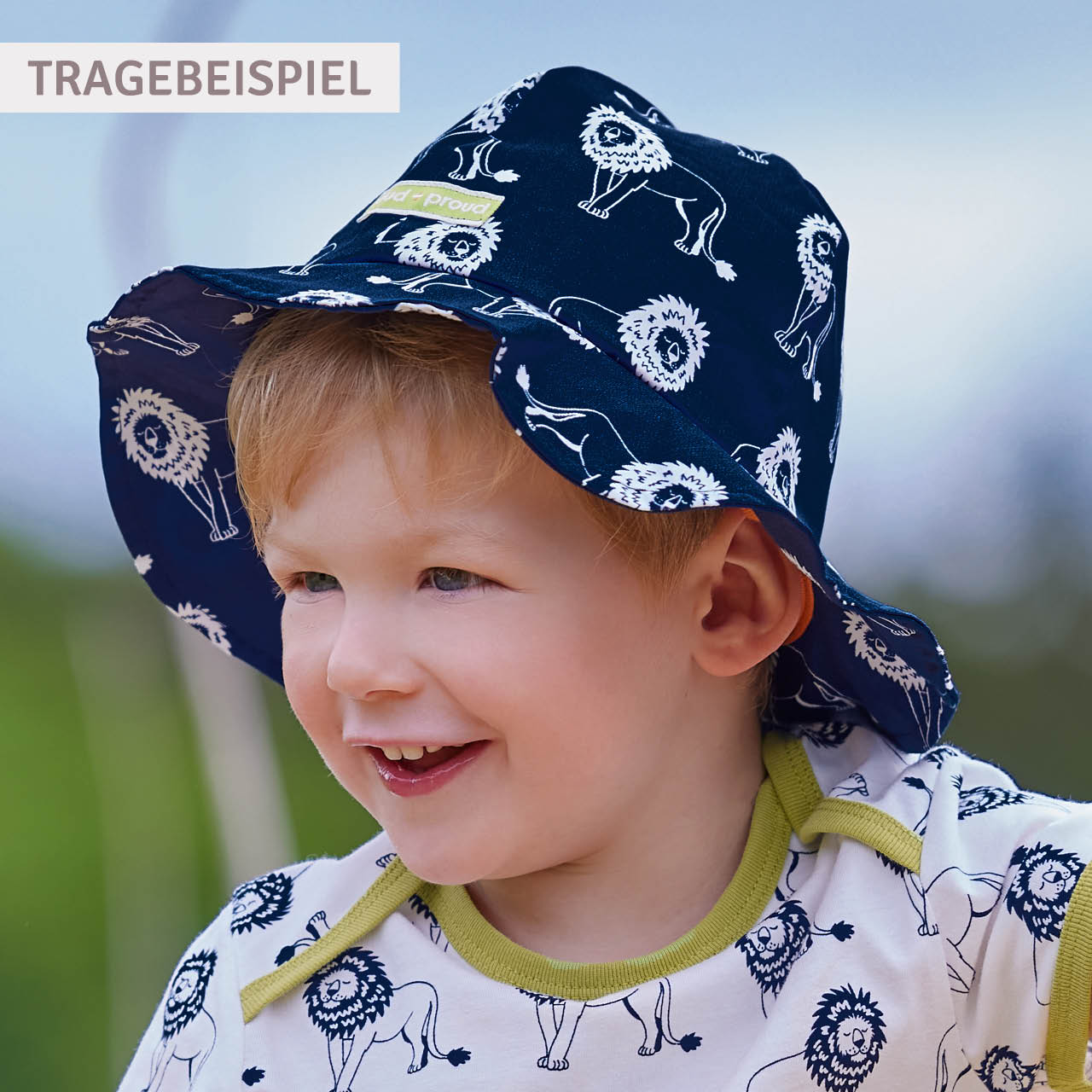 Sonnenhut wasserabweisend Zebra rosa